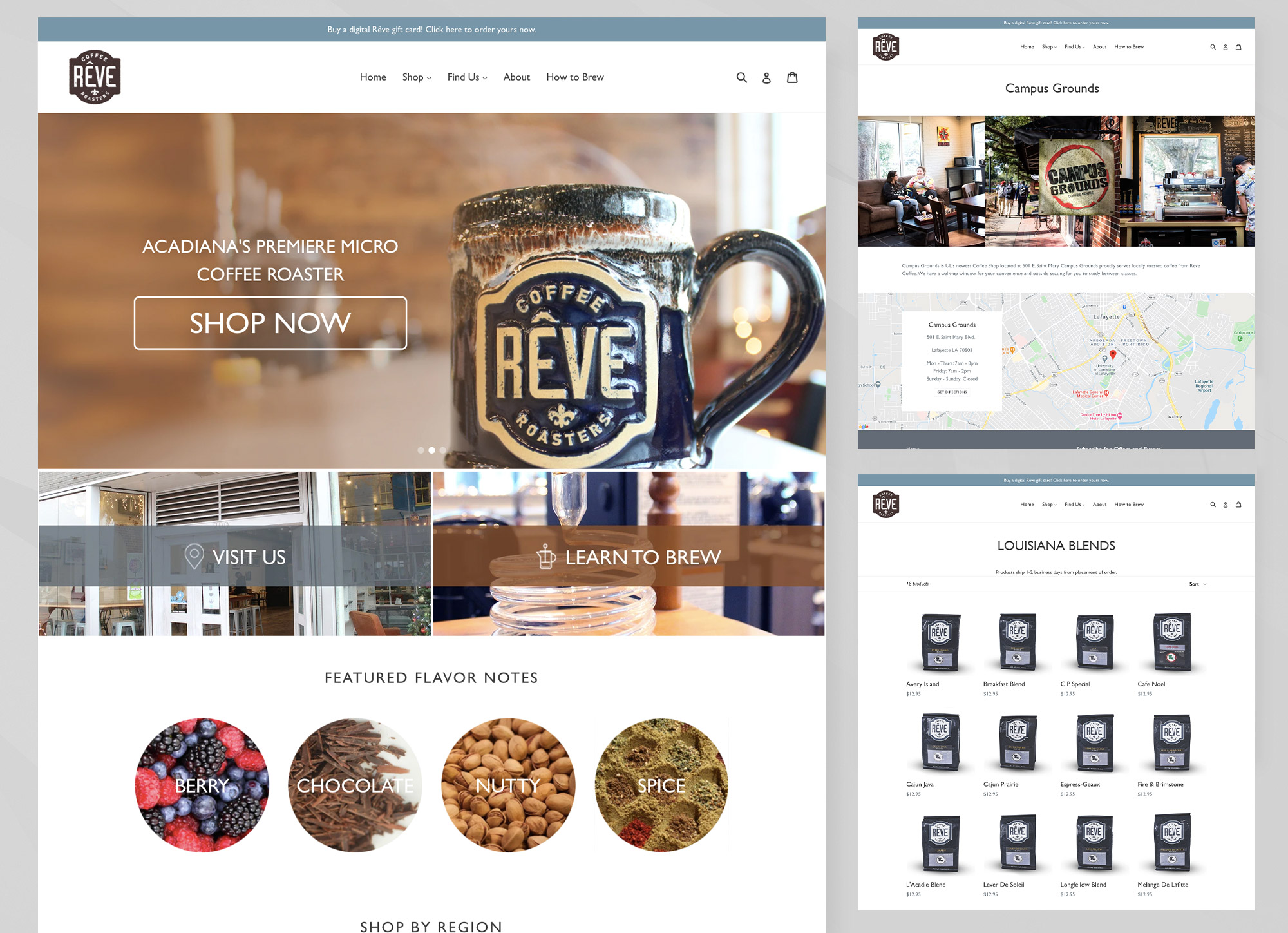 Website Design Reve Coffee