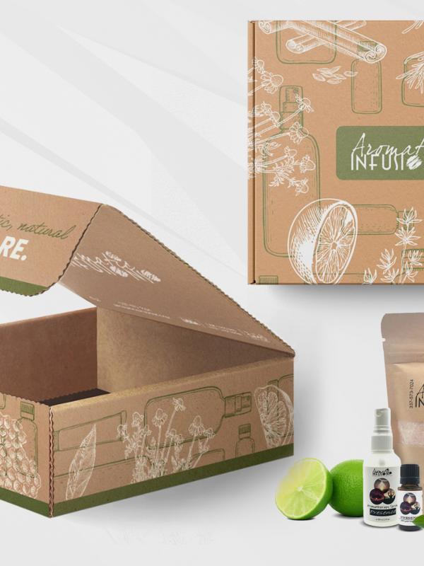 Package Design Aromatic Infusions 600x800