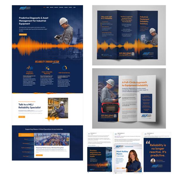 M&J Reliability Website Design, Collateral & Branding