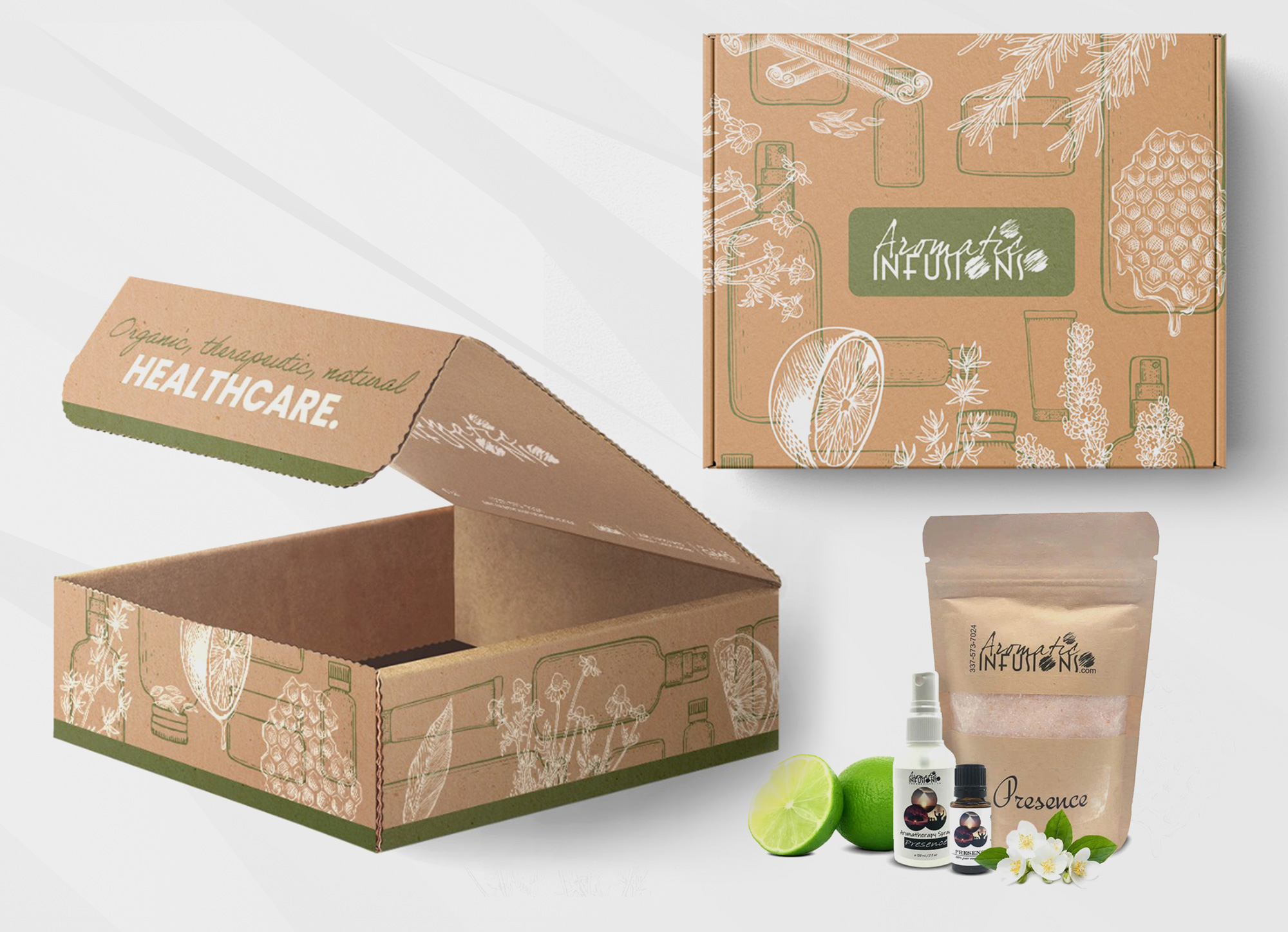 Package Design Aromatic Infusions